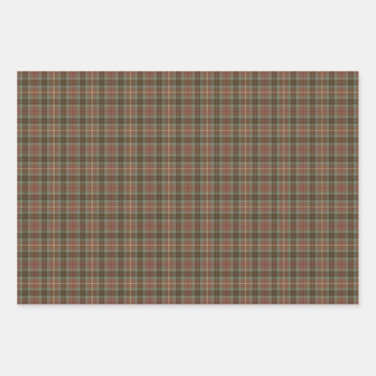 Clan Fraser Junting Tartan Geschenkpapier Set (Vorderseite)