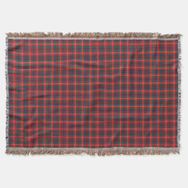Clan Fraser Red and Navy Modern Scottish Tartan Decke