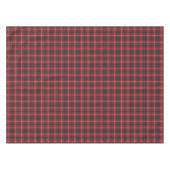Clan Fraser Red and Navy Modern Scottish Tartan Tischdecke (Vorderseite (Horizontal))