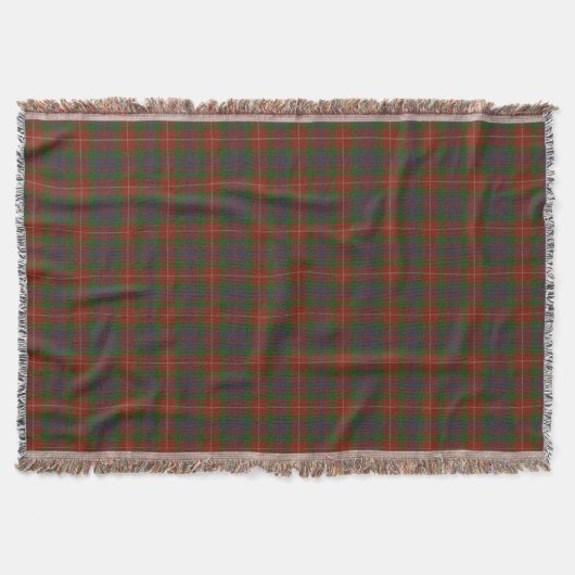 Clan Fraser Scottish Highland Tartan Decke (Vorderseite)