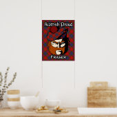 Clan Fraser Scottish Tartan Poster (Küche)