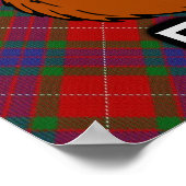 Clan Fraser Scottish Tartan Poster (Ecke)