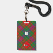 Clan Fraser Tartan Abzeichen Ausweis (Vorderseite mit Lanyard)