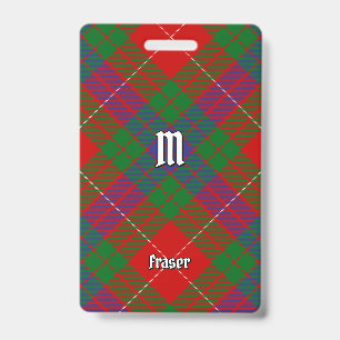 Clan Fraser Tartan-Abzeichen Ausweis