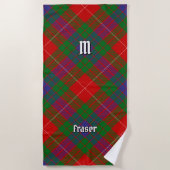 Clan Fraser Tartan Beach Towel Strandtuch (Vorderseite)