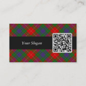 Clan Fraser Tartan Business Card Visitenkarte (Rückseite)