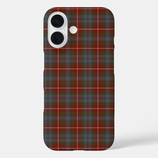 Clan Fraser Tartan Dark Red and Blue Kariert Case-Mate iPhone Hülle (Rückseite)