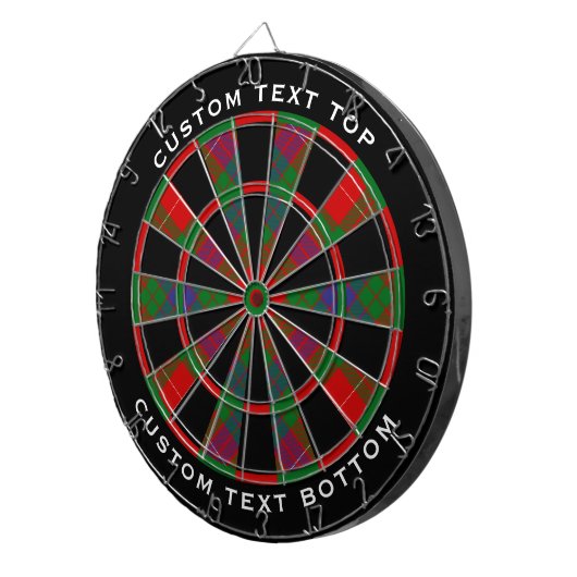 Clan Fraser Tartan Dart Board Dartscheibe (Vorderseite rechts)