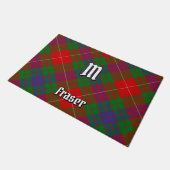 Clan Fraser Tartan Doormat Fußmatte (Schrägansicht)
