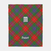 Clan Fraser Tartan Fleece Blanket (Vorderseite)