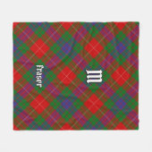 Clan Fraser Tartan Fleece Blanket (Vorderseite (Horizontal))