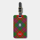 Clan Fraser Tartan Gepäck Tag Gepäckanhänger (Vorderseite vertikal)