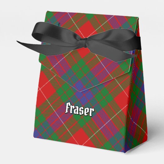 Clan Fraser Tartan Gevor Box Geschenkschachtel (Vorderseite)