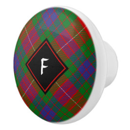 Clan Fraser Tartan Keramik Knob Keramikknauf