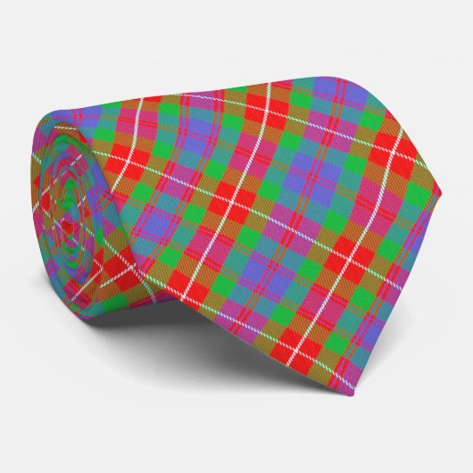 Clan Fraser Tartan Krawatte (Gerollt)