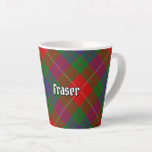 Clan Fraser Tartan Latte Tasse (Rechte Ecke)