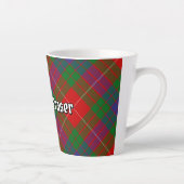 Clan Fraser Tartan Latte Tasse (Rechts)