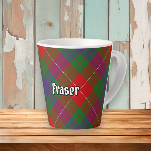 Clan Fraser Tartan Latte Tasse