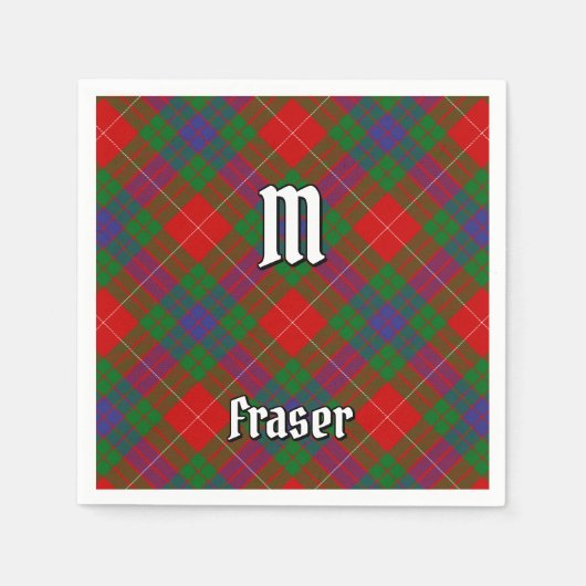 Clan Fraser Tartan Napkins Serviette (Vorderseite)