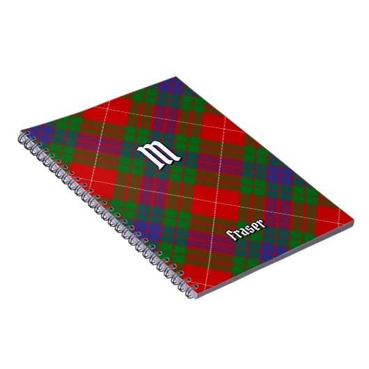 Clan Fraser Tartan Notebook Notizblock (Rechte Seite)