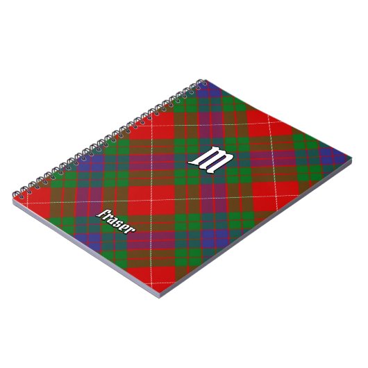 Clan Fraser Tartan Notebook Notizblock (Linke Seite)
