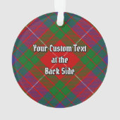 Clan Fraser Tartan Ornament (Rückseite)