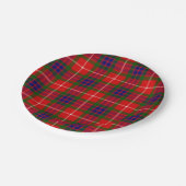 Clan Fraser Tartan Pappteller (Schrägansicht)
