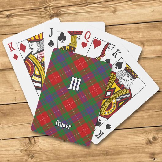 Clan Fraser Tartan Spielkarten