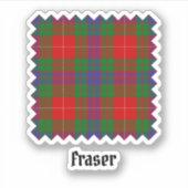 Clan Fraser Tartan Sticker (Vorderseite)