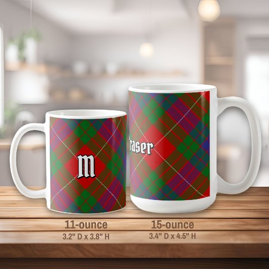 Clan Fraser Tartan Tasse