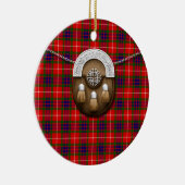 Clan Fraser Tartan und Sporran Keramikornament (Rechts)