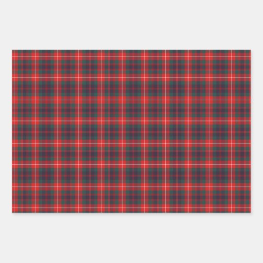 Clan Fraser Tartan Variationen Geschenkpapier Set (Vorderseite)
