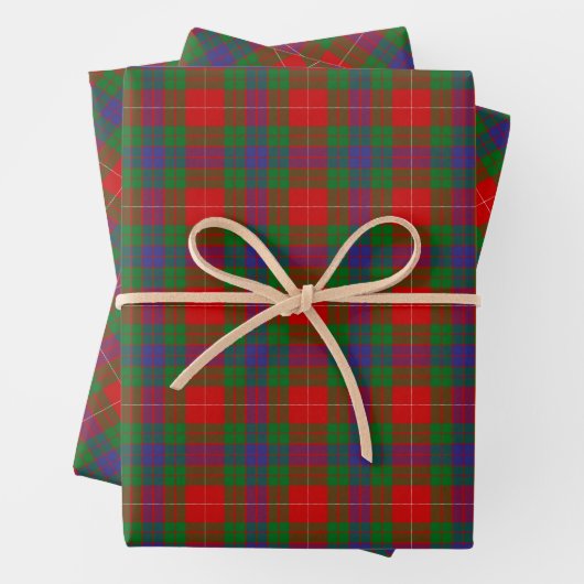 Clan Fraser Tartan Wrapping Paper Sheets Geschenkpapier Set (Beispiel)