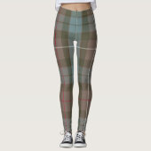 Clan Fraser übergroßes Tartan-Muster Leggings (Vorderseite)