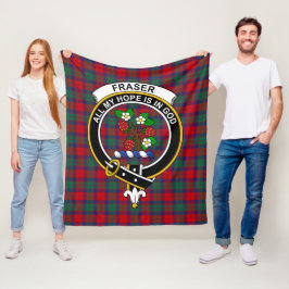 Clan Fraser von Alreifen Tartan Kariert Fleecedecke