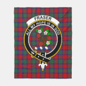 Clan Fraser von Alreifen Tartan Kariert Fleecedecke (Vorderseite)