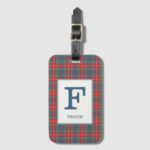 Clan Fraser von Lovat Ancient Tartan Mit Monogramm Gepäckanhänger