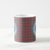 Clan Fraser von Lovat Ancient Tartan Monogram Kaffeetasse (Mittel)