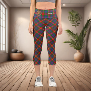 Clan Fraser von Lovat Tartan Capri Leggings