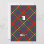 Clan Fraser von Lovat Tartan Einladung (Vorderseite)