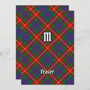 Clan Fraser von Lovat Tartan Einladung