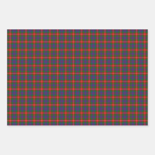 Clan Fraser von Lovat Tartan Geschenkpapier Set (Vorderseite)