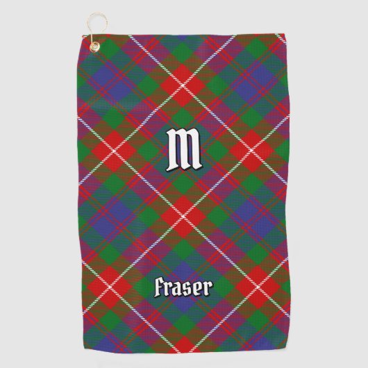 Clan Fraser von Lovat Tartan Golfhandtuch (Vorderseite)