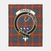 Clan Fraser von Lovat Tartan Kariert Fleecedecke (Vorderseite)