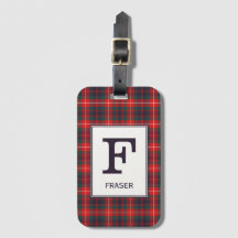 Clan Fraser von Lovat Tartan Mit Monogramm