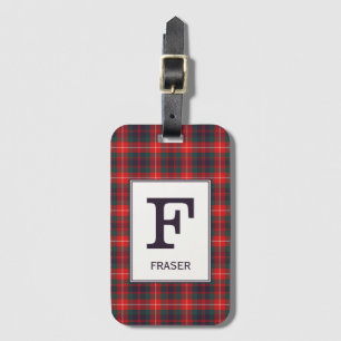 Clan Fraser von Lovat Tartan Mit Monogramm Gepäckanhänger