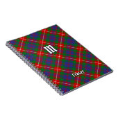 Clan Fraser von Lovat Tartan Notebook Notizblock (Rechte Seite)