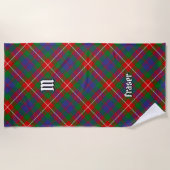 Clan Fraser von Lovat Tartan Strandtuch (Vorderseite)