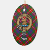 Clan Fraser von Lovat Wappen Keramik Ornament (Links)