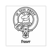 Clan Fraser von Lovat Wappen Rubber Briefmarke Gummistempel (Prägung)